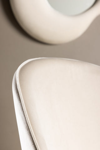 Velvet Matstol 2-pack - Svart / Créme