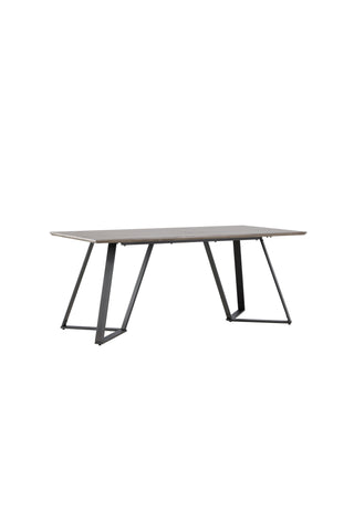 Marina Matbord - Svart / Grå Ek - 180*90*H75