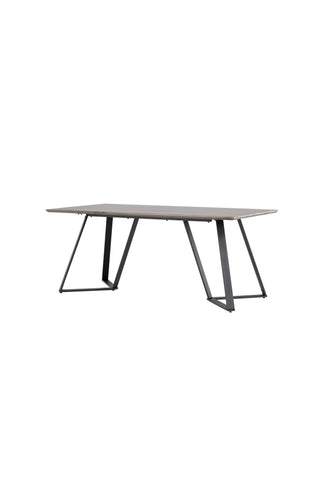 Marina Matbord - Svart / Grå Ek - 180*90*H75