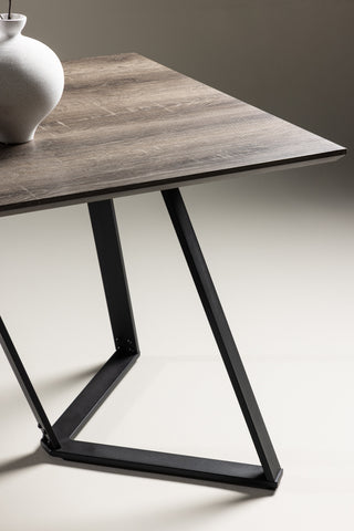 Marina Matbord - Svart / Grå Ek - 180*90*H75