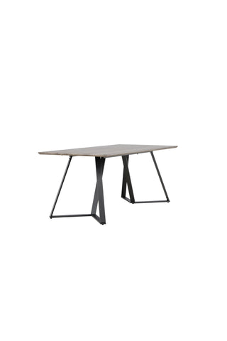 Marina Matbord - Svart / Grå Ek - 180*90*H75
