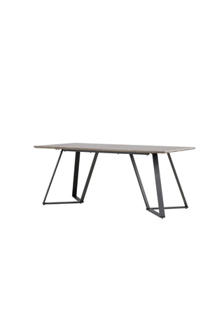 Marina Matbord - Svart / Grå Ek - 180*90*H75