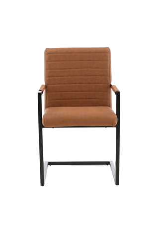 Art Karmstol 2-pack - Svart / Brun PU