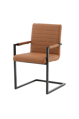 Art Karmstol 2-pack - Svart / Brun PU