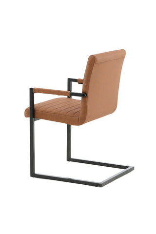 Art Karmstol 2-pack - Svart / Brun PU