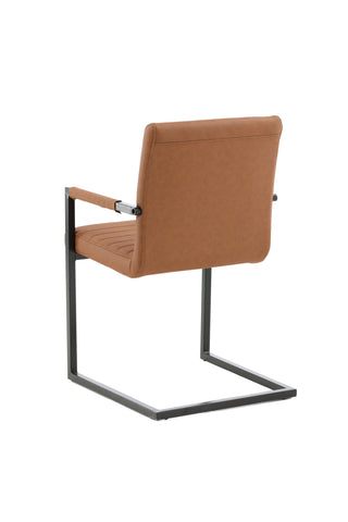 Art Karmstol 2-pack - Svart / Brun PU