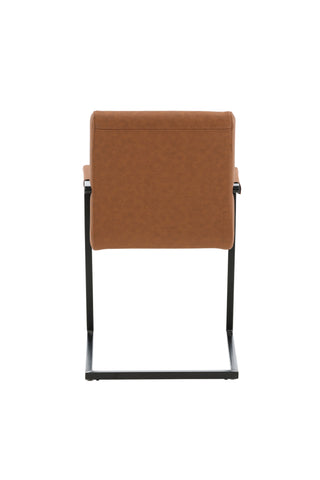 Art Karmstol 2-pack - Svart / Brun PU