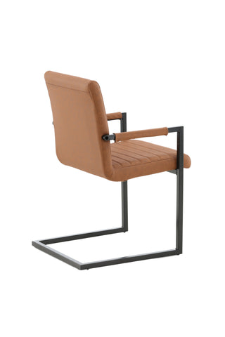 Art Karmstol 2-pack - Svart / Brun PU