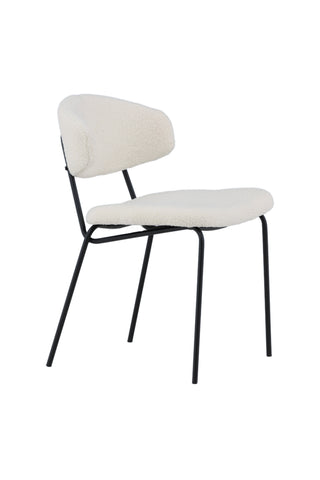 Venture Home Chico Matstol 2-pack - Svart / Vit Boucle