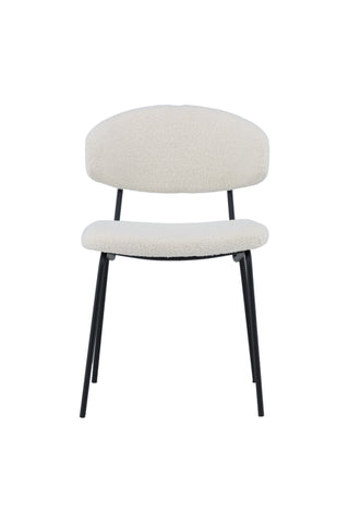 Venture Home Chico Matstol 2-pack - Svart / Vit Boucle