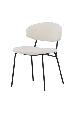 Venture Home Chico Matstol 2-pack - Svart / Vit Boucle
