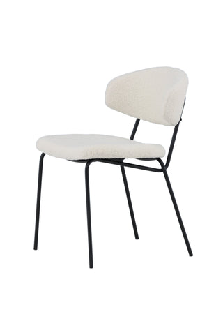 Venture Home Chico Matstol 2-pack - Svart / Vit Boucle