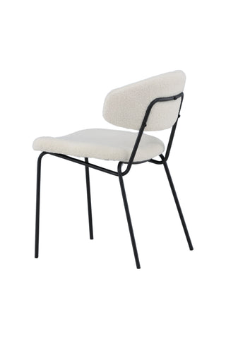 Venture Home Chico Matstol 2-pack - Svart / Vit Boucle