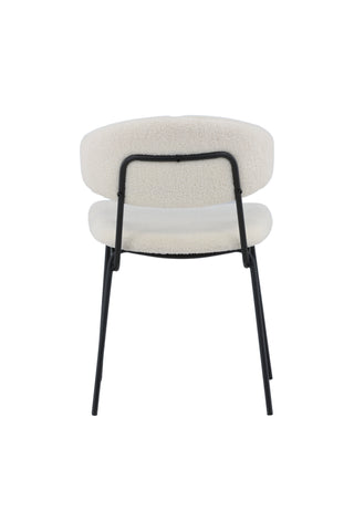 Venture Home Chico Matstol 2-pack - Svart / Vit Boucle