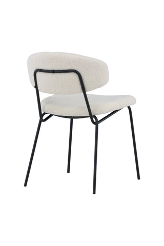 Venture Home Chico Matstol 2-pack - Svart / Vit Boucle