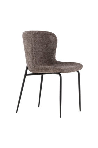 Venture Home Modesto Matstol 2-pack - Svart / Grå Boucle