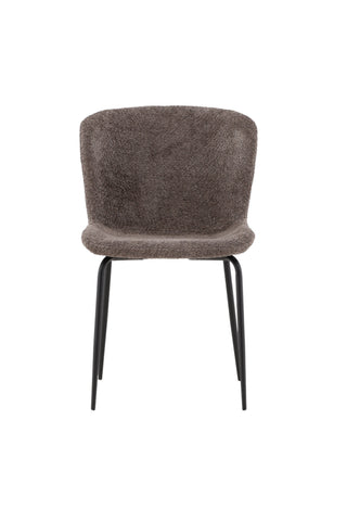 Venture Home Modesto Matstol 2-pack - Svart / Grå Boucle