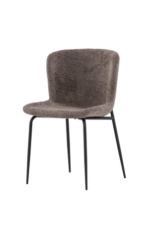Venture Home Modesto Matstol 2-pack - Svart / Grå Boucle