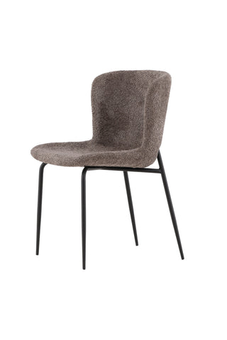 Venture Home Modesto Matstol 2-pack - Svart / Grå Boucle