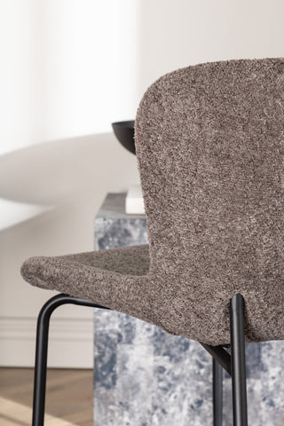 Venture Home Modesto Matstol 2-pack - Svart / Grå Boucle