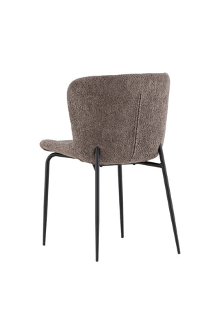 Venture Home Modesto Matstol 2-pack - Svart / Grå Boucle