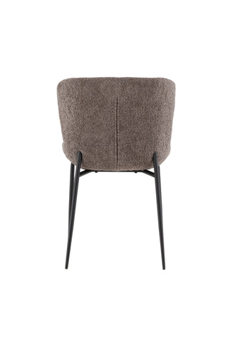 Venture Home Modesto Matstol 2-pack - Svart / Grå Boucle