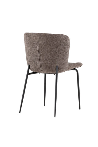 Venture Home Modesto Matstol 2-pack - Svart / Grå Boucle
