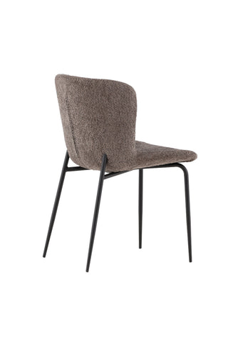 Venture Home Modesto Matstol 2-pack - Svart / Grå Boucle