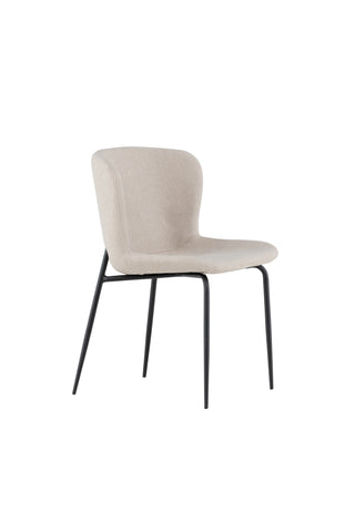 Venture Home Modesto Matstol 2-pack - Svart / Beige Boucle
