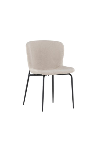 Venture Home Modesto Matstol 2-pack - Svart / Beige Boucle