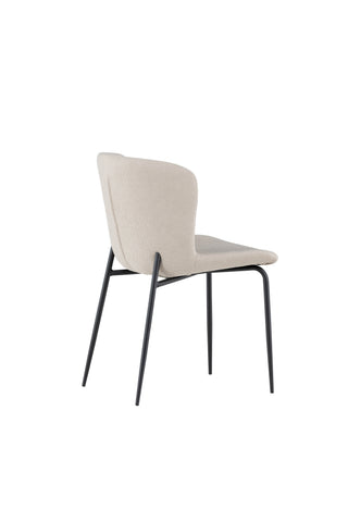 Venture Home Modesto Matstol 2-pack - Svart / Beige Boucle