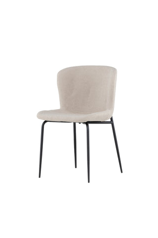 Venture Home Modesto Matstol 2-pack - Svart / Beige Boucle