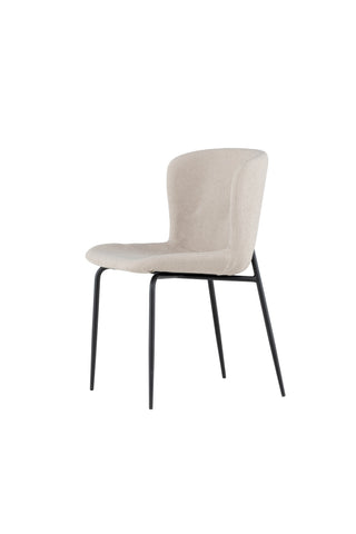 Venture Home Modesto Matstol 2-pack - Svart / Beige Boucle