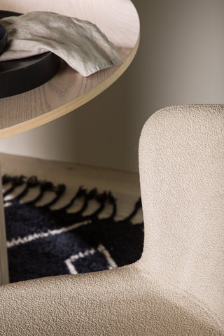 Venture Home Modesto Matstol 2-pack - Svart / Beige Boucle