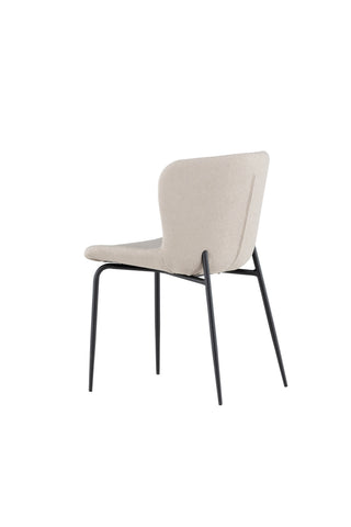 Venture Home Modesto Matstol 2-pack - Svart / Beige Boucle