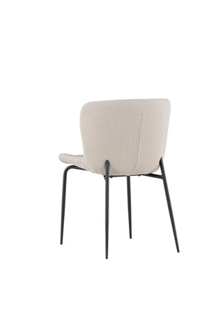 Venture Home Modesto Matstol 2-pack - Svart / Beige Boucle