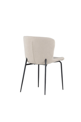 Venture Home Modesto Matstol 2-pack - Svart / Beige Boucle