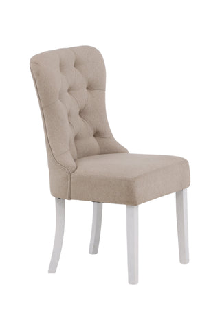 Venture Home Vista Matstol 2-pack - Vit / Beige Linne