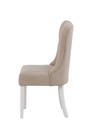 Venture Home Vista Matstol 2-pack - Vit / Beige Linne