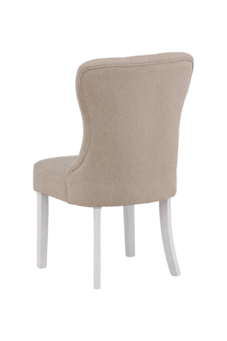 Venture Home Vista Matstol 2-pack - Vit / Beige Linne