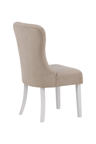 Venture Home Vista Matstol 2-pack - Vit / Beige Linne