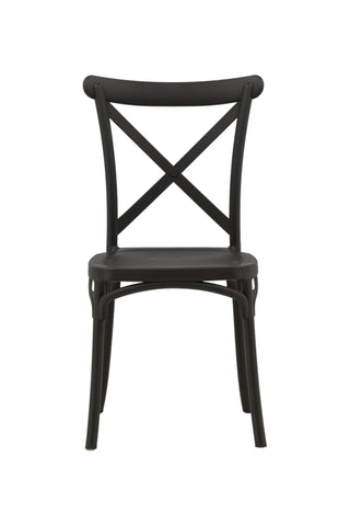 Venture Home Crosett Matstol 2-pack - Mattsvart / Mattsvart plast