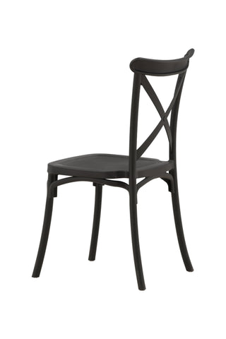 Venture Home Crosett Matstol 2-pack - Mattsvart / Mattsvart plast