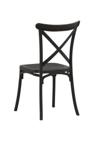 Venture Home Crosett Matstol 2-pack - Mattsvart / Mattsvart plast