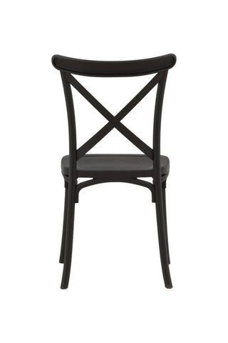 Venture Home Crosett Matstol 2-pack - Mattsvart / Mattsvart plast