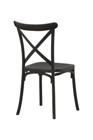 Venture Home Crosett Matstol 2-pack - Mattsvart / Mattsvart plast