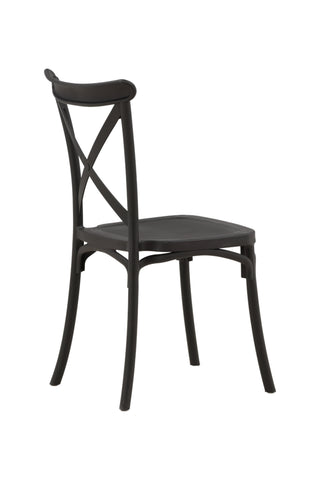 Venture Home Crosett Matstol 2-pack - Mattsvart / Mattsvart plast
