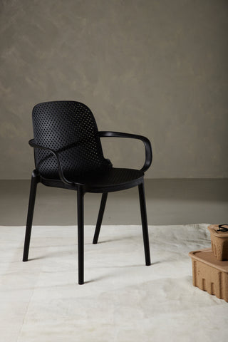 Venture Home Baltimore Dining Chair - Svart / Svart plast