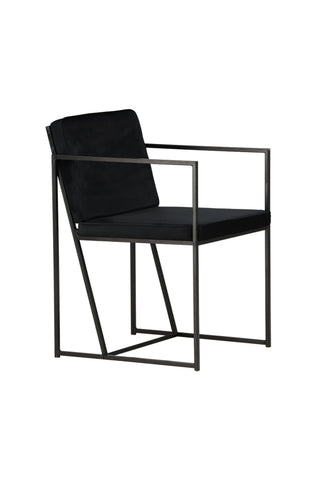 Venture Home Richmond Dining Chair 2-pack - Svart / Svart sammet