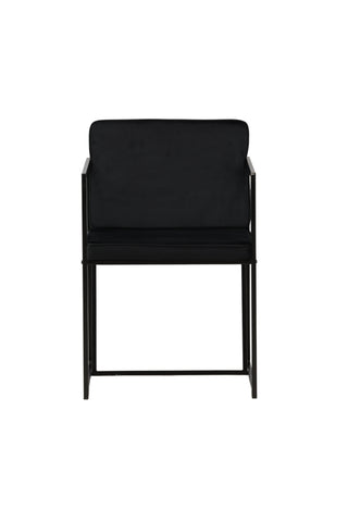 Venture Home Richmond Dining Chair 2-pack - Svart / Svart sammet